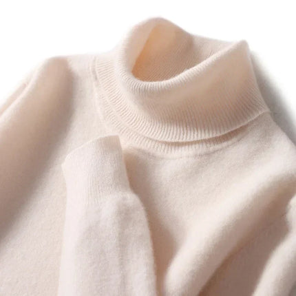 Mens Turtleneck Sweater, Loose Fit Mens Knit Sweater for Fall and Winter – image 18