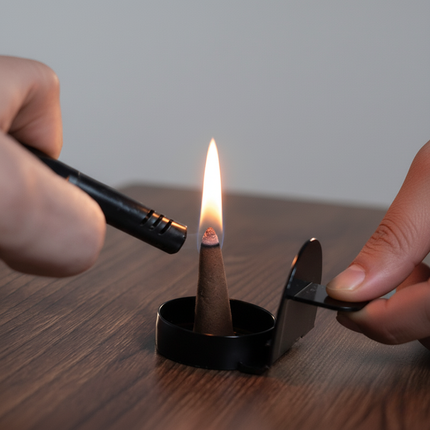 Scentra | Black Woman Head Incense Sculpture with Elegant Design | Unique Home Décor for Relaxation 3