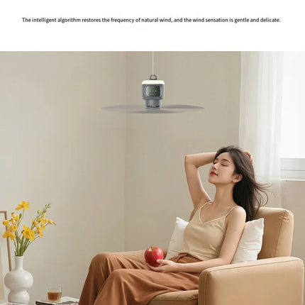 Outdoor Fan for Camping, Portable Ceiling Fan with LED Light and Remote Control, 12000mAh Battery Operated Fan – image 15