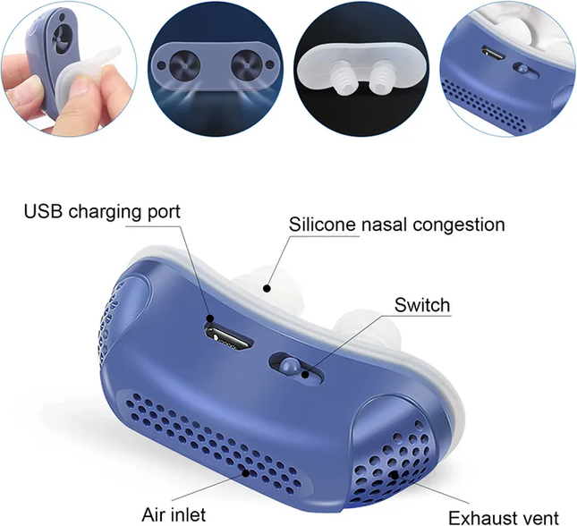 Anti Snoring Device, Mask Free Nasal Breathing Device