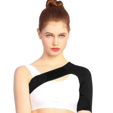 Shoulder Brace for Women, Shoulder Compression Sleeve with Straps, Adjustable Neoprene Shoulder Support for Rotator Cuff