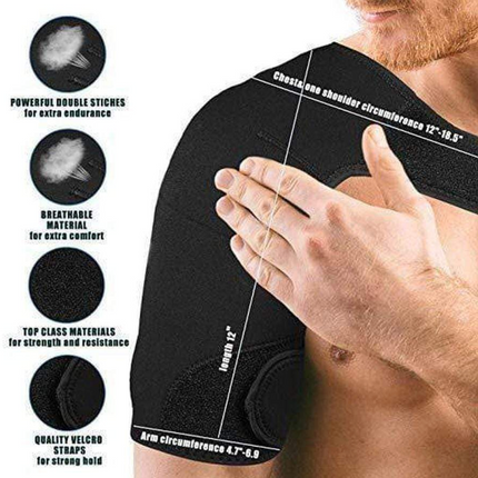 Shoulder Compression Sleeve with Straps – image 4