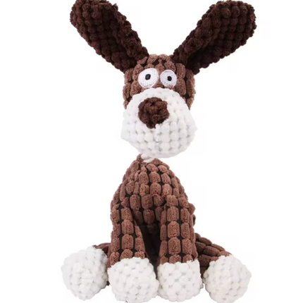 Dog Chew Toys, Plush Dog Toy with Squeaker and Velvet Shell