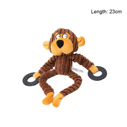 Plush Dog Toy with Squeaker and Velvet Shell – image 5