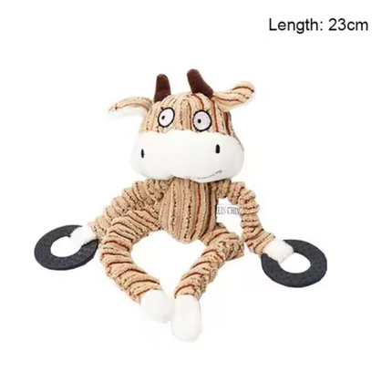 Plush Dog Toy with Squeaker and Velvet Shell, Durable Dog Toys for Strong Chewers – image 7