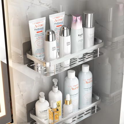 Bathroom Wall Shelf No Drill, Wall Mounted Shower Caddy – image 11