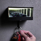 Illuminated Key Hanger with Motion-Activated Lighting | Infinity-Mirror Design for Modern Entryways