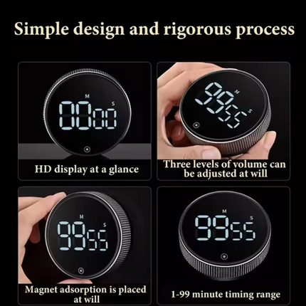 Countdown Timer, Digital Timer for Cooking with Loud Alarm and LED Display – image 9