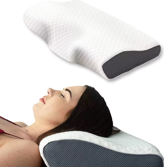 Ergonomic Pillow for Snoring, Anti Snoring Pillow with Washable Cover, Neck Support Pillow for Sleeping