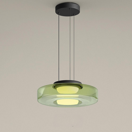 Sculptural Pendant Light | Dynamic Glass Design with Parallax Effect | Versatile Pendant Lighting for Stunning Modern Spaces 15