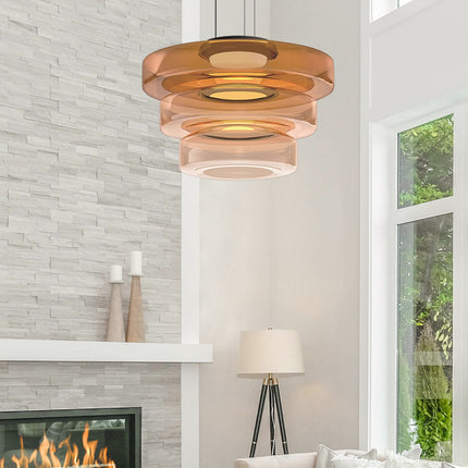 Sculptural Pendant Light | Dynamic Glass Design with Parallax Effect | Versatile Pendant Lighting for Stunning Modern Spaces 7