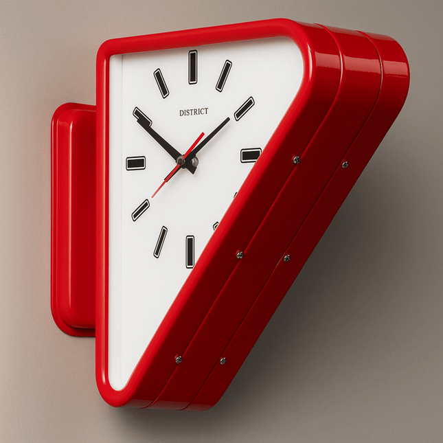 Sculptural | Modern Wall Clock with Dual-Sided Design & Silent Movement | Minimalist Decor for Contemporary Interiors 0
