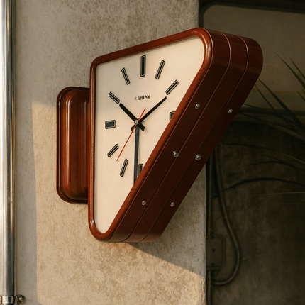 Sculptural | Modern Wall Clock with Dual-Sided Design & Silent Movement | Minimalist Decor for Contemporary Interiors 3