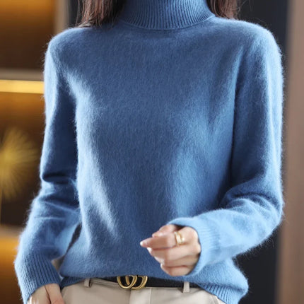 Cashmere Sweaters for Women, 100% Cashmere Turtleneck Sweater – image 24