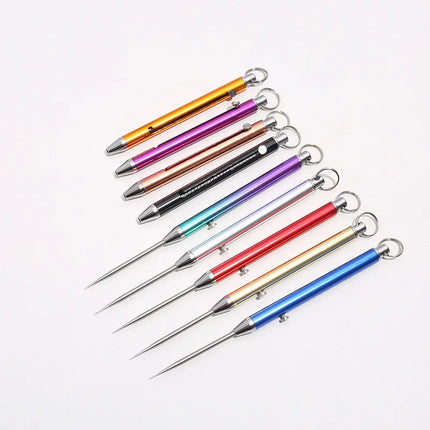 Metal Toothpick, Reusable Telescopic Toothpick with Keychain Case – image 8