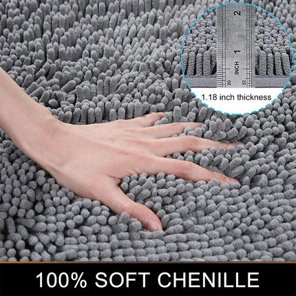 Non Slip Bath Mats for Bathroom, Thick Absorbent Bathroom Rugs