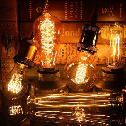 Vintage Light Bulbs with E27 Base for Dimming | Soft Warm Light for Cozy Atmosphere
