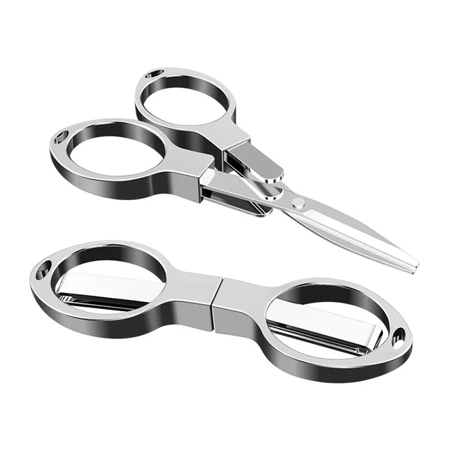 Mini Scissors Keychain, Folding Small Scissors with Key Ring, EDC Tools for Paper and Fabric