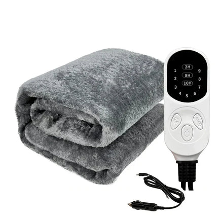 Heated Blankets, 12V Electric Blanket for Car, SUV and Truck, Washable Flannel Heated Car Blanket with Auto Shut Off