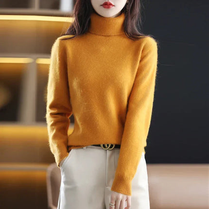 Womens Cashmere Sweater, Fitted Knit Sweater for Fall and Winter