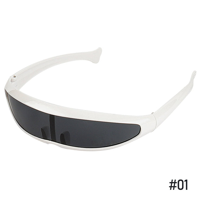 Futuristic Sunglasses, UV400 Sunglasses, Goggle Sunglasses for Cyborg Cosplay, Cyborg Costume Accessories