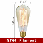 Vintage Light Bulbs with E27 Base for Dimming | Soft Warm Light for Cozy Atmosphere