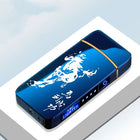 Electric Lighters, Windproof Outdoor Lighter, Rechargeable Plasma Arc Lighter for Candles with USB and LED Display