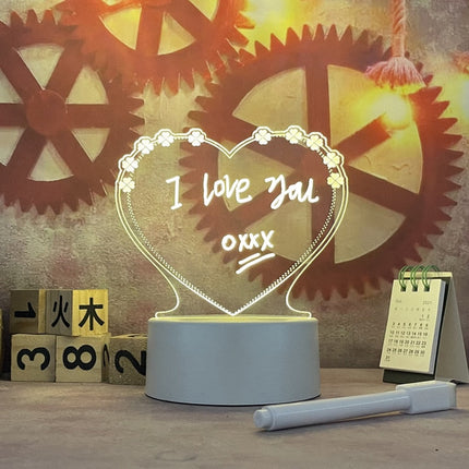 Lighted Message Board with Acrylic Display | Versatile Task Tracker for Stylish Home Communication