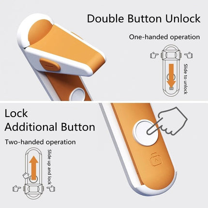 Door Security Lock, Childproof Door Lock with Strong Adhesive – image 4