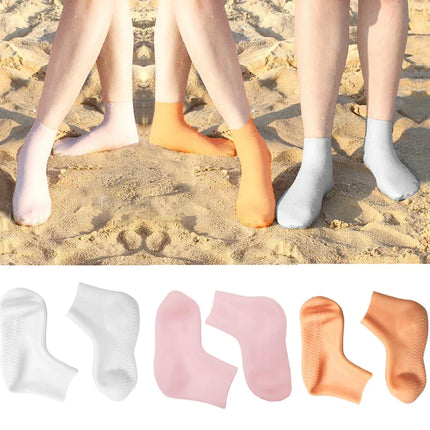 Water Socks for Beach and Water Sports, Non Slip Silicone Aqua Socks, Sand Socks for Swimming and Snorkeling