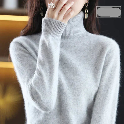 Womens Cashmere Sweater, Mock Neck Sweater in 100% Pure Cashmere – image 23