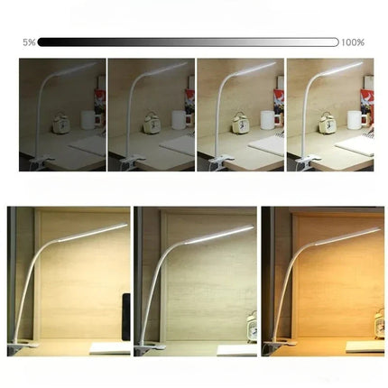 LED Desk Lamp, Clip On Reading Light with Flexible Gooseneck – image 4
