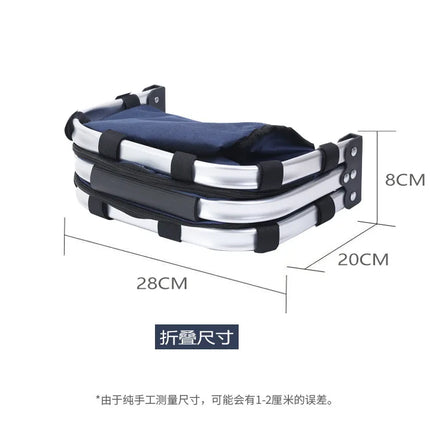 Insulated Picnic Basket, Collapsible Cooler Bag with Aluminum Foil Lining