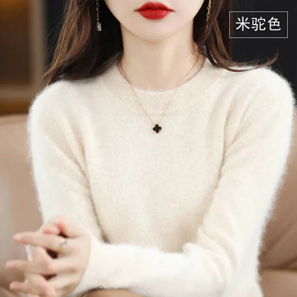 Crew Neck Sweater in 100% Cashmere – image 19