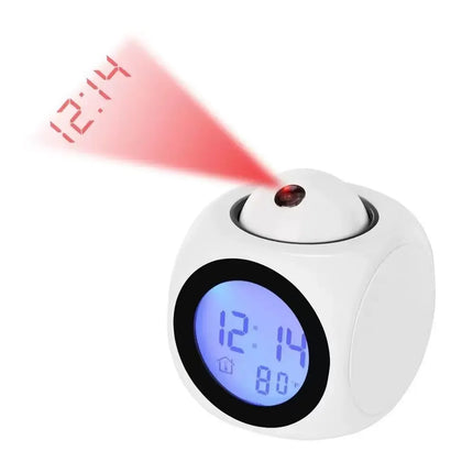 Projection Alarm Clock for Ceiling and Wall, Digital Alarm Clock with Temperature Display, LED Digital Clock with Snooze
