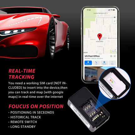 SecureTrack | Mini GPS Car Tracker with Magnetic Attachment | Real-Time Monitoring for Vehicle Safety 1