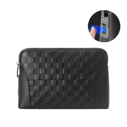 Secure Carry | Leather Handbag with Fingerprint Lock for Anti-Theft Protection | Stylish Clutch for Everyday Use 1