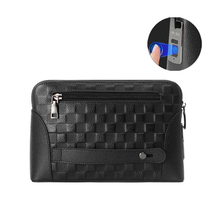 Secure Carry | Leather Handbag with Fingerprint Lock for Anti-Theft Protection | Stylish Clutch for Everyday Use 2