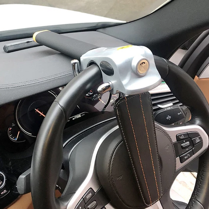 Secure Lock | Car Steering Wheel Lock with Three-Direction Design | Durable Anti-Theft Solution for Vehicle Protection 0
