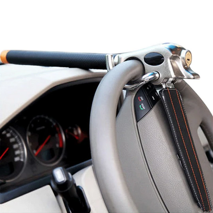 Secure Lock | Car Steering Wheel Lock with Three-Direction Design | Durable Anti-Theft Solution for Vehicle Protection 4