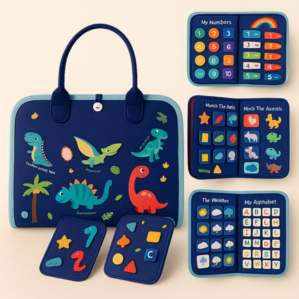 Sensory Montessori Activity Board | Portable Learning Toy with Textures for Toddler Development 2