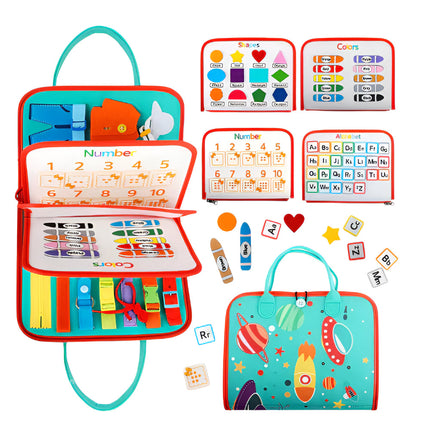 Sensory Montessori Activity Board | Portable Learning Toy with Textures for Toddler Development 7
