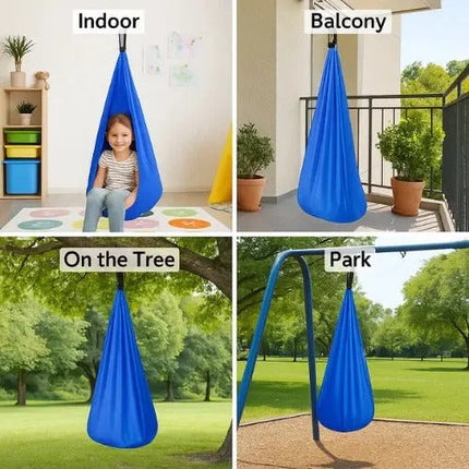 Sensory Swing | Enclosed Therapeutic Swing with High Load Capacity | Versatile Indoor and Outdoor Use 3