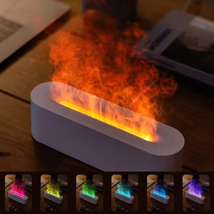 Serene Glow | Volcano Effect Humidifier with Color Illumination | Essential Oil Diffuser for Relaxation 4