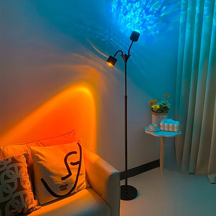 Serene Horizon | Dual RGB Mood Projector with 360° Rotation | Customizable Lighting for Enchanting Ambience 2