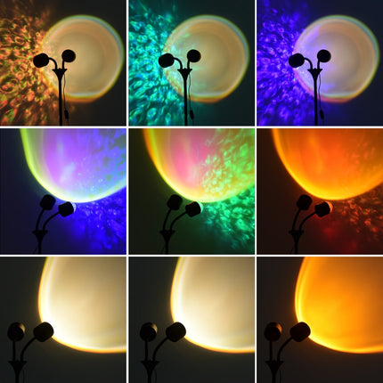 Serene Horizon | Dual RGB Mood Projector with 360° Rotation | Customizable Lighting for Enchanting Ambience 7