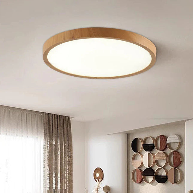 Serene Light | Ultra-Thin Flush Mount with Japandi-Inspired Design | Soft Ambient Illumination for Modern Spaces 1