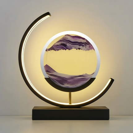 Serenity Collection | Table Lamp with Calming Glow & Unique Sand Design | Bedroom Lamps for Tranquil Spaces 0