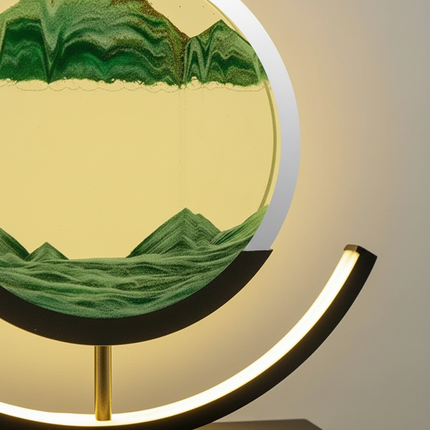 Serenity Collection | Table Lamp with Calming Glow & Unique Sand Design | Bedroom Lamps for Tranquil Spaces 2