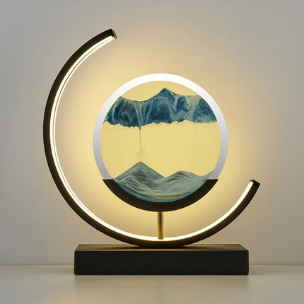 Serenity Collection | Table Lamp with Calming Glow & Unique Sand Design | Bedroom Lamps for Tranquil Spaces 4